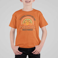Halloween Nurse T Shirt For Kid Pacifiers Pumpkins And Preemies Baby Pumpkin Rainbow Fall Season - Wonder Print Shop