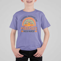 Halloween Nurse T Shirt For Kid Pacifiers Pumpkins And Preemies Baby Pumpkin Rainbow Fall Season - Wonder Print Shop