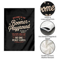Welcome To The Boomer Playground Garden Flag Funny Baby Boomer Generation - Wonder Print Shop