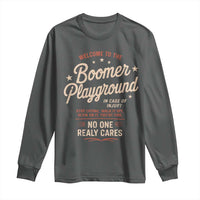Welcome To The Boomer Playground Long Sleeve Shirt Funny Baby Boomer Generation - Wonder Print Shop