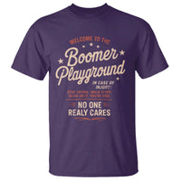 Welcome To The Boomer Playground T Shirt Funny Baby Boomer Generation - Wonder Print Shop