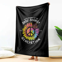 Proud Member Of The Baby Boomer Generation Throw Blanket Hippie Sunflower - Wonder Print Shop