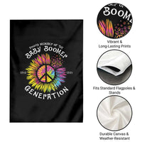 Proud Member Of The Baby Boomer Generation Garden Flag Hippie Sunflower - Wonder Print Shop