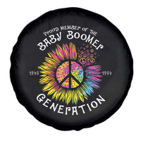 Proud Member Of The Baby Boomer Generation Spare Tire Cover Hippie Sunflower - Wonder Print Shop