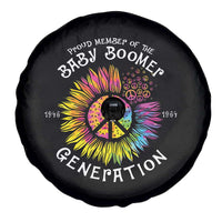 Proud Member Of The Baby Boomer Generation Spare Tire Cover Hippie Sunflower - Wonder Print Shop