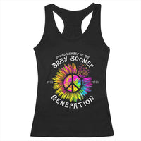 Proud Member Of The Baby Boomer Generation Racerback Tank Top Hippie Sunflower - Wonder Print Shop