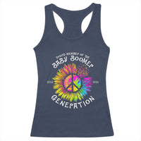 Proud Member Of The Baby Boomer Generation Racerback Tank Top Hippie Sunflower - Wonder Print Shop