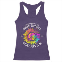 Proud Member Of The Baby Boomer Generation Racerback Tank Top Hippie Sunflower - Wonder Print Shop