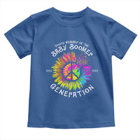 Proud Member Of The Baby Boomer Generation Toddler T Shirt Hippie Sunflower - Wonder Print Shop