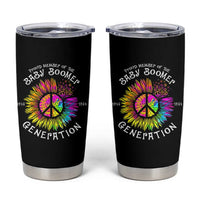Proud Member Of The Baby Boomer Generation Tumbler Cup Hippie Sunflower - Wonder Print Shop