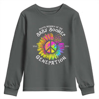 Proud Member Of The Baby Boomer Generation Youth Sweatshirt Hippie Sunflower - Wonder Print Shop