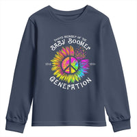 Proud Member Of The Baby Boomer Generation Youth Sweatshirt Hippie Sunflower - Wonder Print Shop