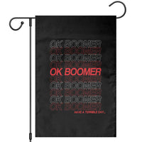 Funny OK Boomer Garden Flag Gen Z Millennials Generation Meme Joke - Wonder Print Shop