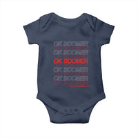 Funny OK Boomer Baby Onesie Gen Z Millennials Generation Meme Joke - Wonder Print Shop