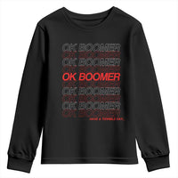 Funny OK Boomer Youth Sweatshirt Gen Z Millennials Generation Meme Joke - Wonder Print Shop
