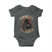 Funny Grumpy Old Biker Baby Onesie Sons Of Alzheimer Where Is My Bike - Wonder Print Shop