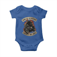 Funny Grumpy Old Biker Baby Onesie Sons Of Alzheimer Where Is My Bike - Wonder Print Shop