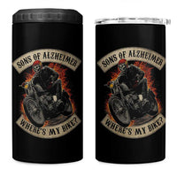 Funny Grumpy Old Biker 4 in 1 Can Cooler Tumbler Sons Of Alzheimer Where Is My Bike - Wonder Print Shop