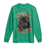 Funny Grumpy Old Biker Long Sleeve Shirt Sons Of Alzheimer Where Is My Bike - Wonder Print Shop