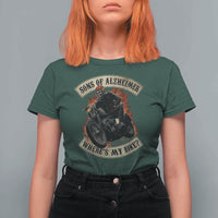 Funny Grumpy Old Biker T Shirt For Women Sons Of Alzheimer Where Is My Bike - Wonder Print Shop