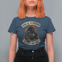 Funny Grumpy Old Biker T Shirt For Women Sons Of Alzheimer Where Is My Bike - Wonder Print Shop