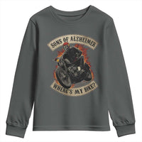 Funny Grumpy Old Biker Youth Sweatshirt Sons Of Alzheimer Where Is My Bike - Wonder Print Shop