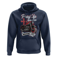 Pray Up Before You Mount Up Hoodie Christian Biker Religious Faith - Wonder Print Shop