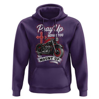 Pray Up Before You Mount Up Hoodie Christian Biker Religious Faith - Wonder Print Shop