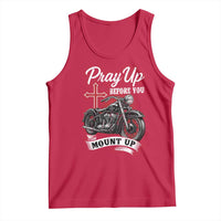 Pray Up Before You Mount Up Tank Top Christian Biker Religious Faith - Wonder Print Shop