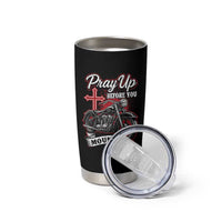 Pray Up Before You Mount Up Tumbler Cup Christian Biker Religious Faith - Wonder Print Shop