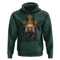 Christian Biker I Ride With Jesus Hoodie Religious Faith Motorcycle Rider Eagle - Wonder Print Shop