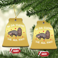 Funny Moo Deng Pesto Penguin Christmas Ornament In Da Clerb We All Fam Hearts - Wonder Print Shop