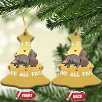 Funny Moo Deng Pesto Penguin Christmas Ornament In Da Clerb We All Fam Hearts - Wonder Print Shop