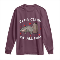 Funny Moo Deng Pesto Penguin Long Sleeve Shirt In Da Clerb We All Fam Hearts