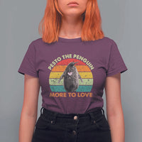 Pesto The Penguin T Shirt For Women More To Love Vintage Sunset Retro - Wonder Print Shop
