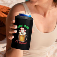 Funny Christmas Beer 4 in 1 Can Cooler Tumbler Merry Drunk I'm Xmas Wasted Santa - Wonder Print Shop
