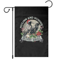 Christmas Viking Garden Flag Huginn And Hunninn's Delivery Service Raven - Wonder Print Shop