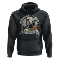Christmas Viking Hoodie Huginn And Hunninn's Delivery Service Raven