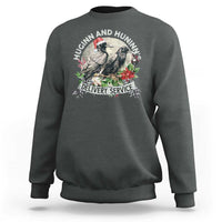 Christmas Viking Sweatshirt Huginn And Hunninn's Delivery Service Raven - Wonder Print Shop