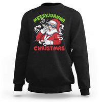 Funny Christmas Weed Sweatshirt Merryjuanna Christmas Santa Xmas - Wonder Print Shop