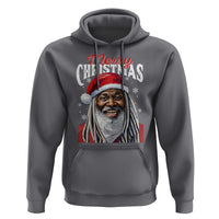 Merry Christmas Dreadlocks Black Santa Hoodie
