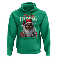 Merry Christmas Dreadlocks Black Santa Hoodie