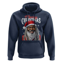 Merry Christmas Dreadlocks Black Santa Hoodie