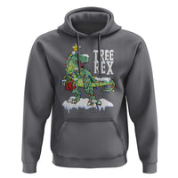 Funny Christmas T-Rex Hoodie Tree Rex Dinosaur Xmas Tree