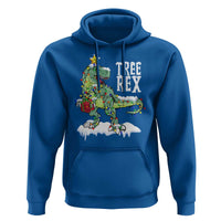 Funny Christmas T-Rex Hoodie Tree Rex Dinosaur Xmas Tree