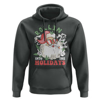Funny Weed Christmas Hoodie Rollin Into The Holidays Santa Xmas