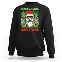 Funny Weed Christmas Sweatshirt Merry Juana Xmas Santa - Wonder Print Shop