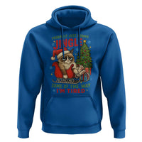 Funny Christmas Grumpy Cat Hoodie Probably Just Gonna Jingle Some Of The Way I Am Tired - Wonder Print Shop
