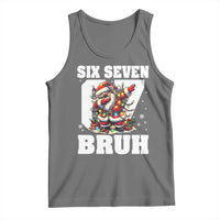 Funny Christmas Six Seven Bruh Tank Top Dabbing Santa - Wonder Print Shop