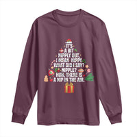 Funny Christmas Movie Long Sleeve Shirt Its A Bit Nipply Out Nipply Out Xmas Vacation Holiday - Wonder Print Shop